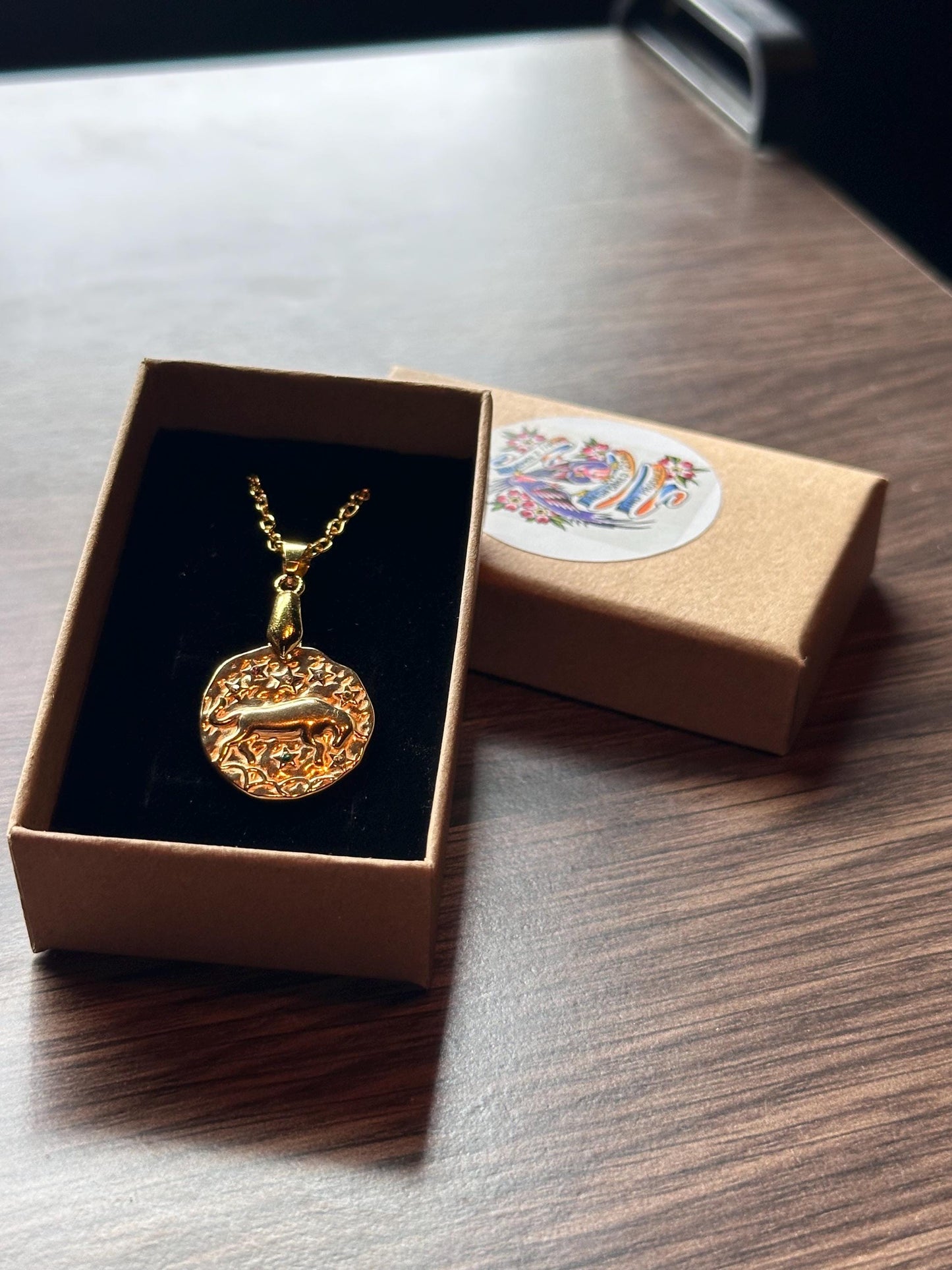 Taurus Zodiac Pendant Necklace