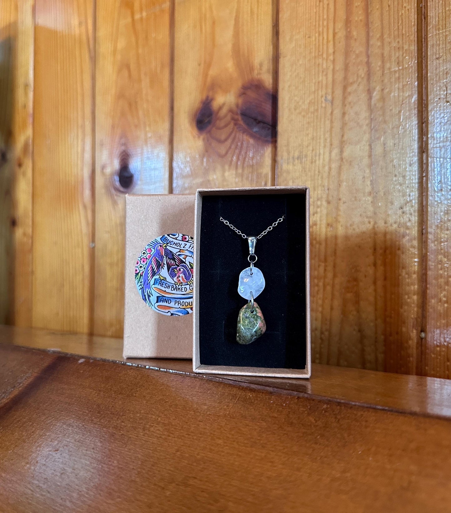 Milky Quartz & Unakite Necklace