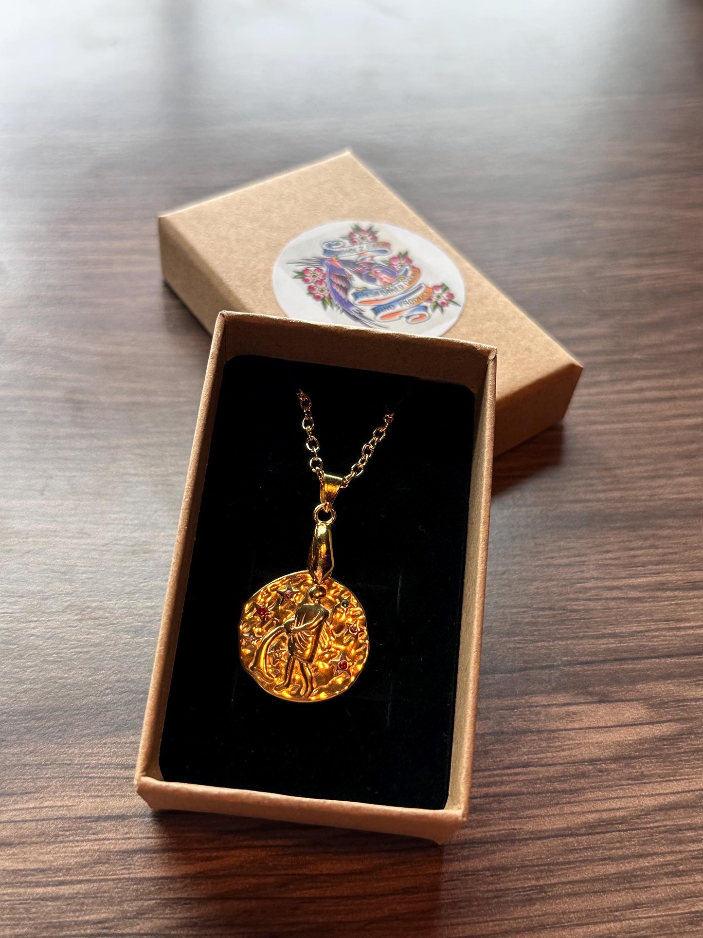 Aquarius Zodiac Pendant Necklace