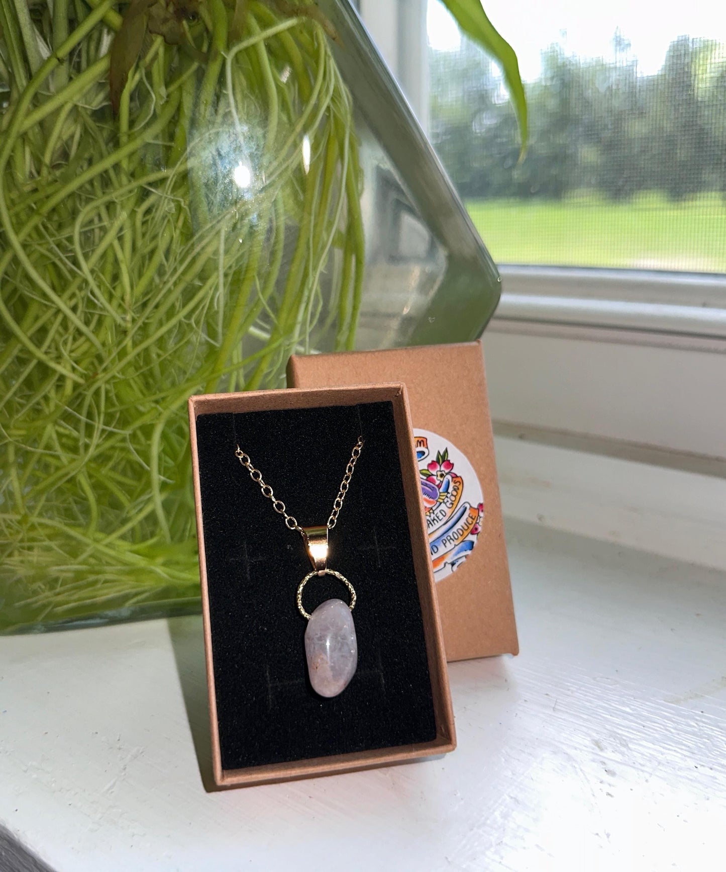 Pink Amethyst Necklace