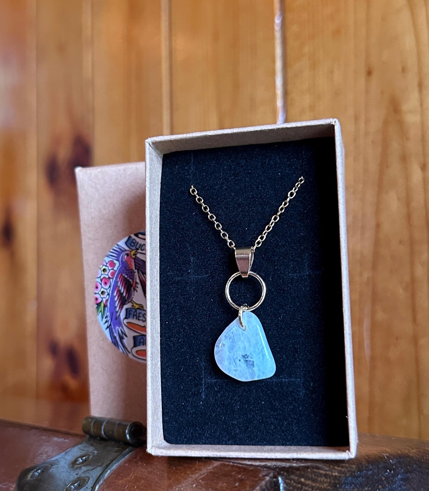 Rainbow Moonstone Necklace