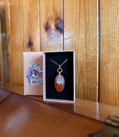 Carnelian Agate Creativity Necklace