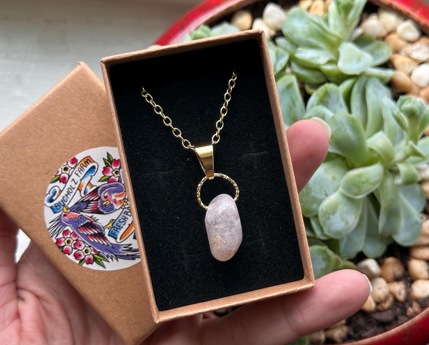 Pink Amethyst Necklace