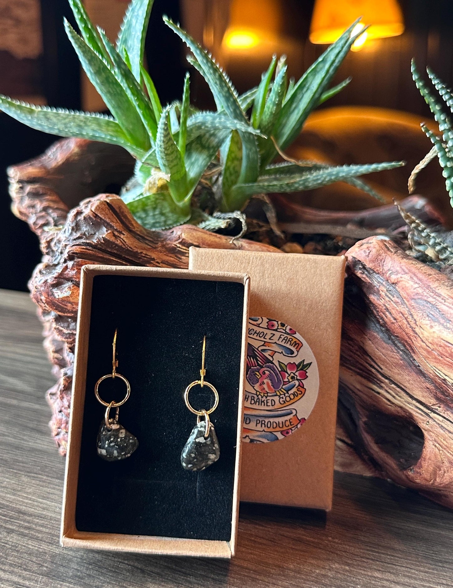 Dalmatian Jasper Earrings