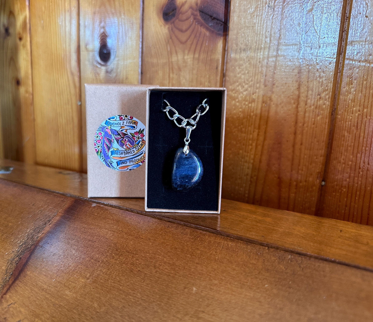 Dumortierite Curb Chain Necklace