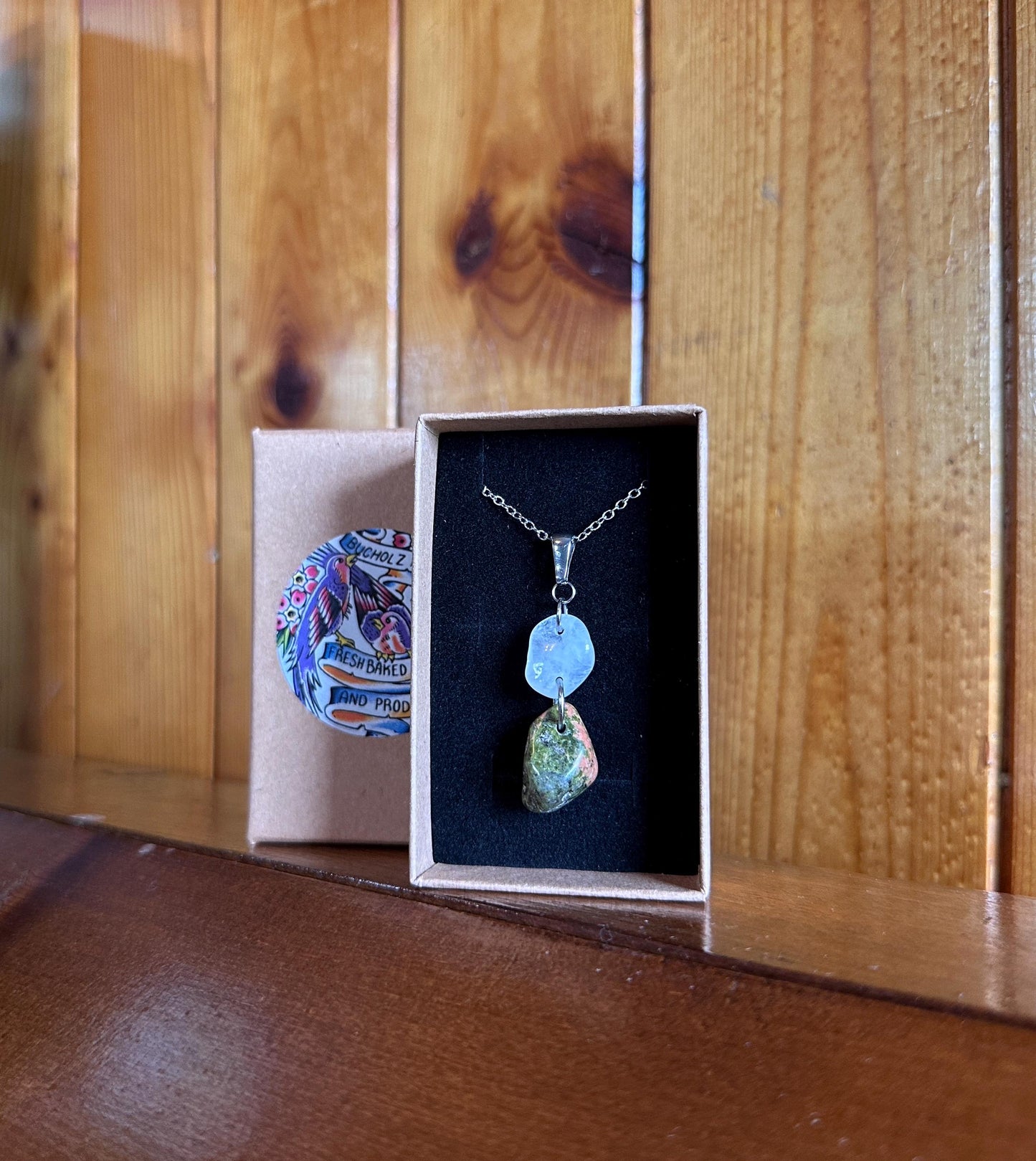Milky Quartz & Unakite Necklace