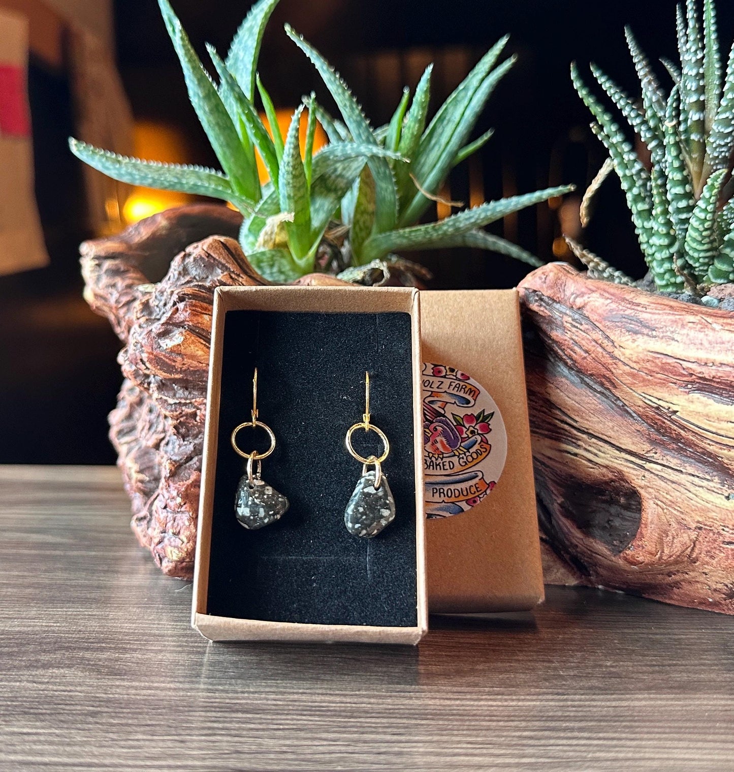 Dalmatian Jasper Earrings