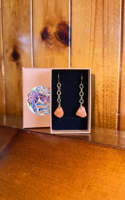 Peach Aventurine Earrings