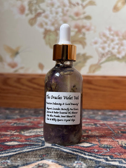 The Oracles Violet Veil Oil - Intuition Enhancing & Lucid Dreaming 2oz