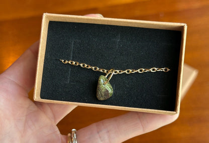 Epidote Crystal Bracelet: Healing, Growth, Abundance