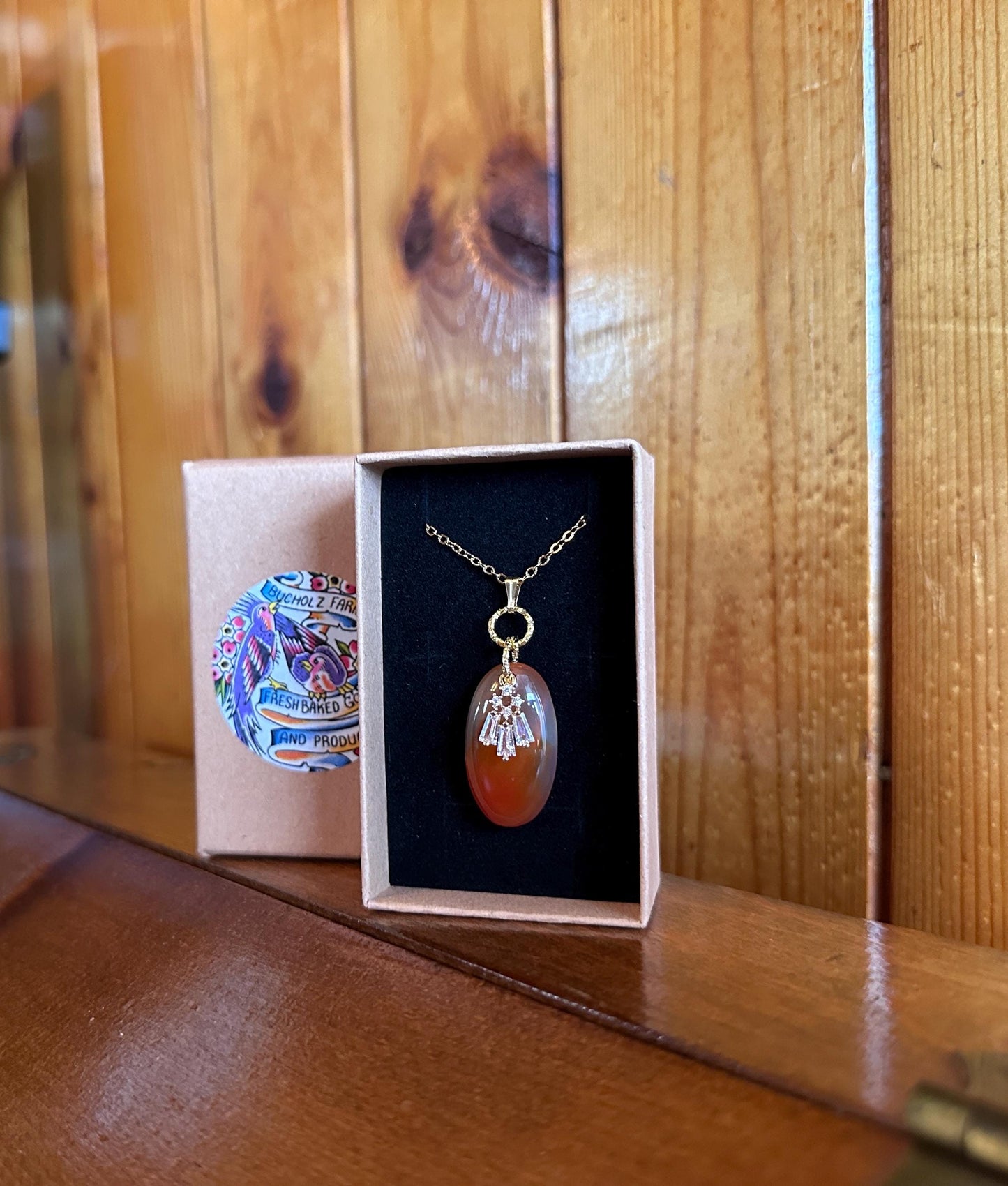 Carnelian Agate Creativity Necklace