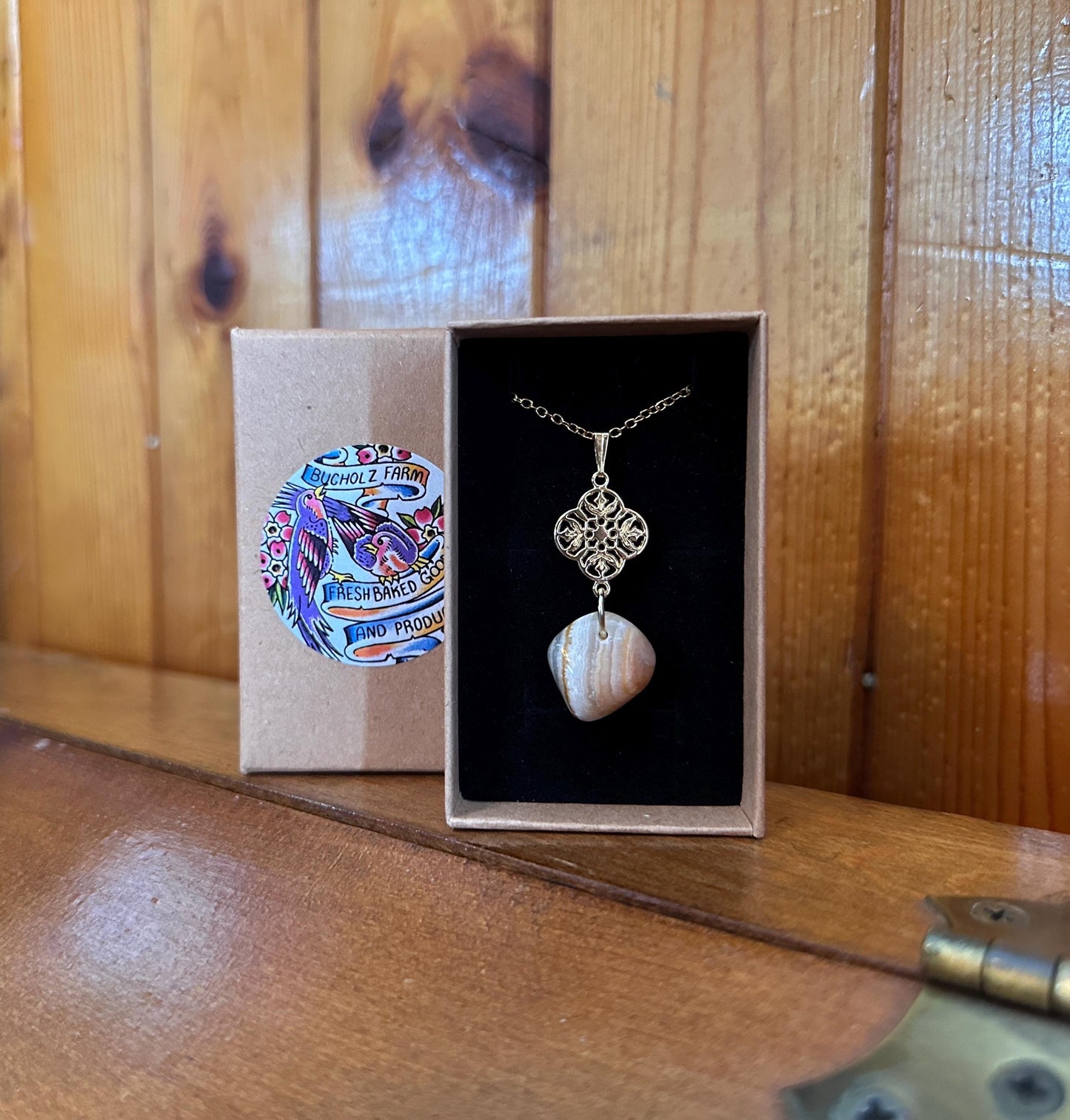 Optimistic Orange Calcite Necklace