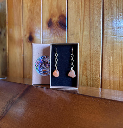 Peach Aventurine Earrings