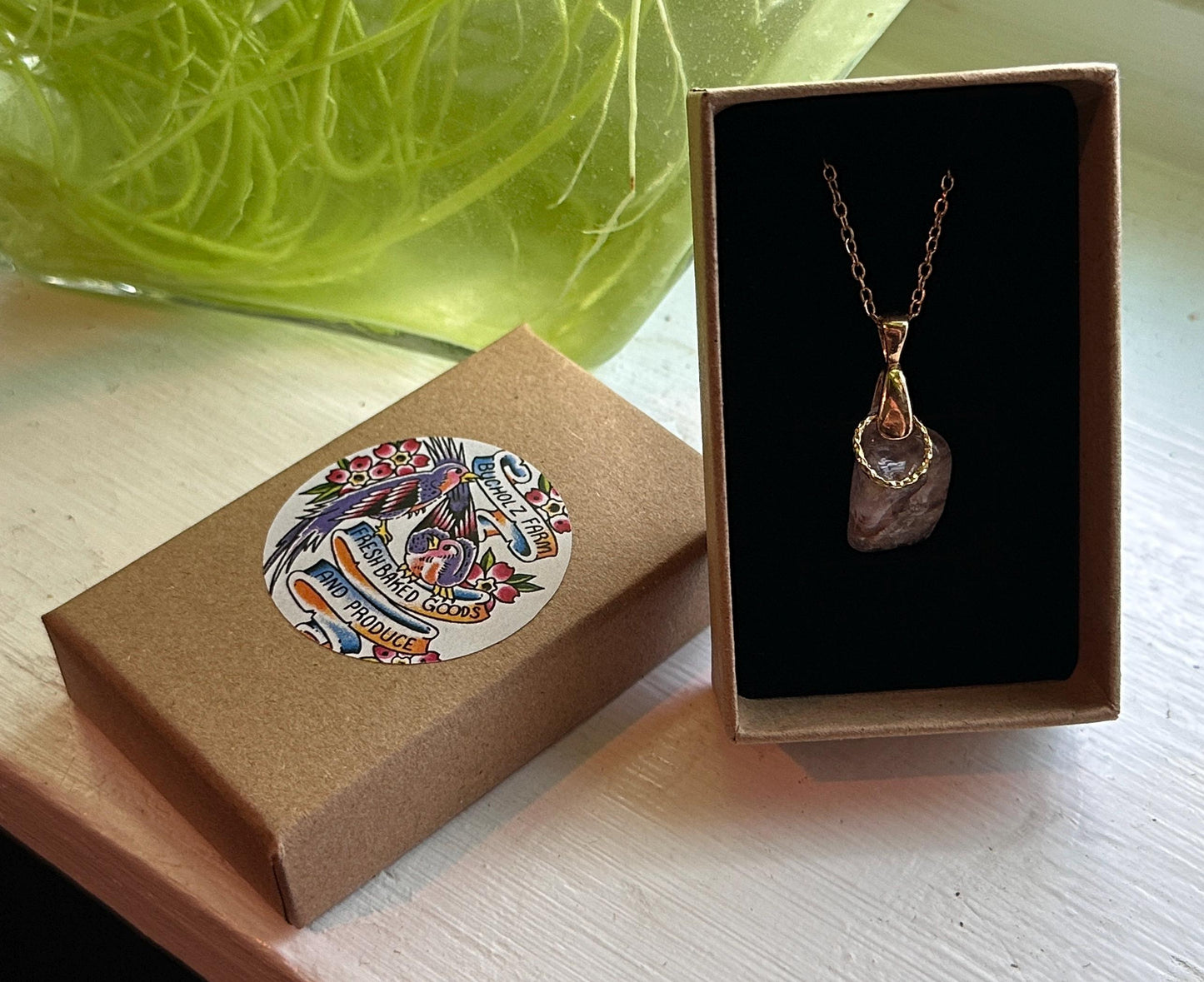 Red Rutilated Quartz Necklace