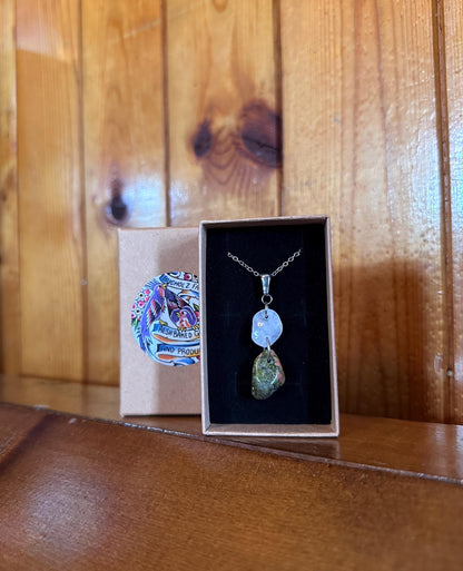 Milky Quartz & Unakite Necklace