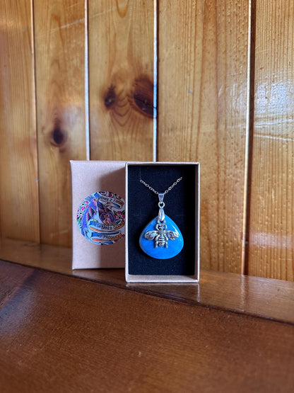 Angelite & Bee Necklace
