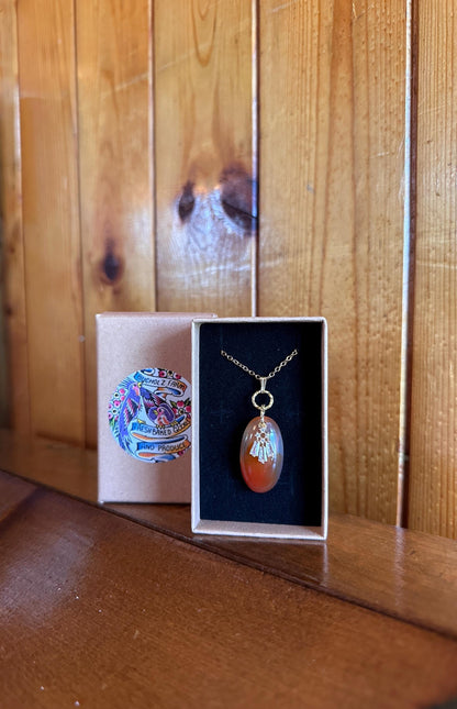 Carnelian Agate Creativity Necklace