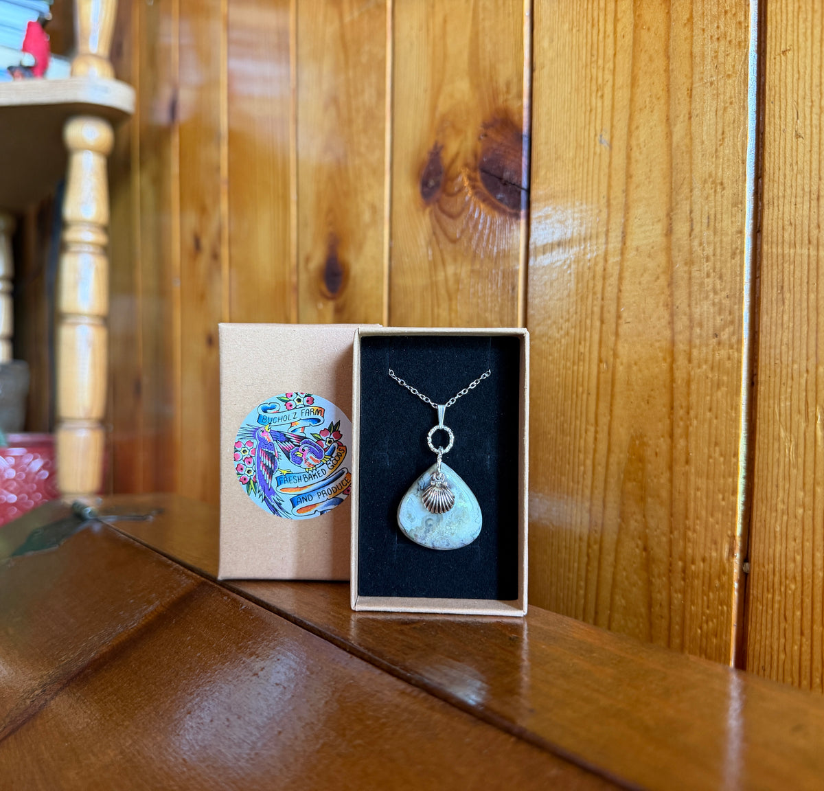 Ocean Jasper & Shell Necklace