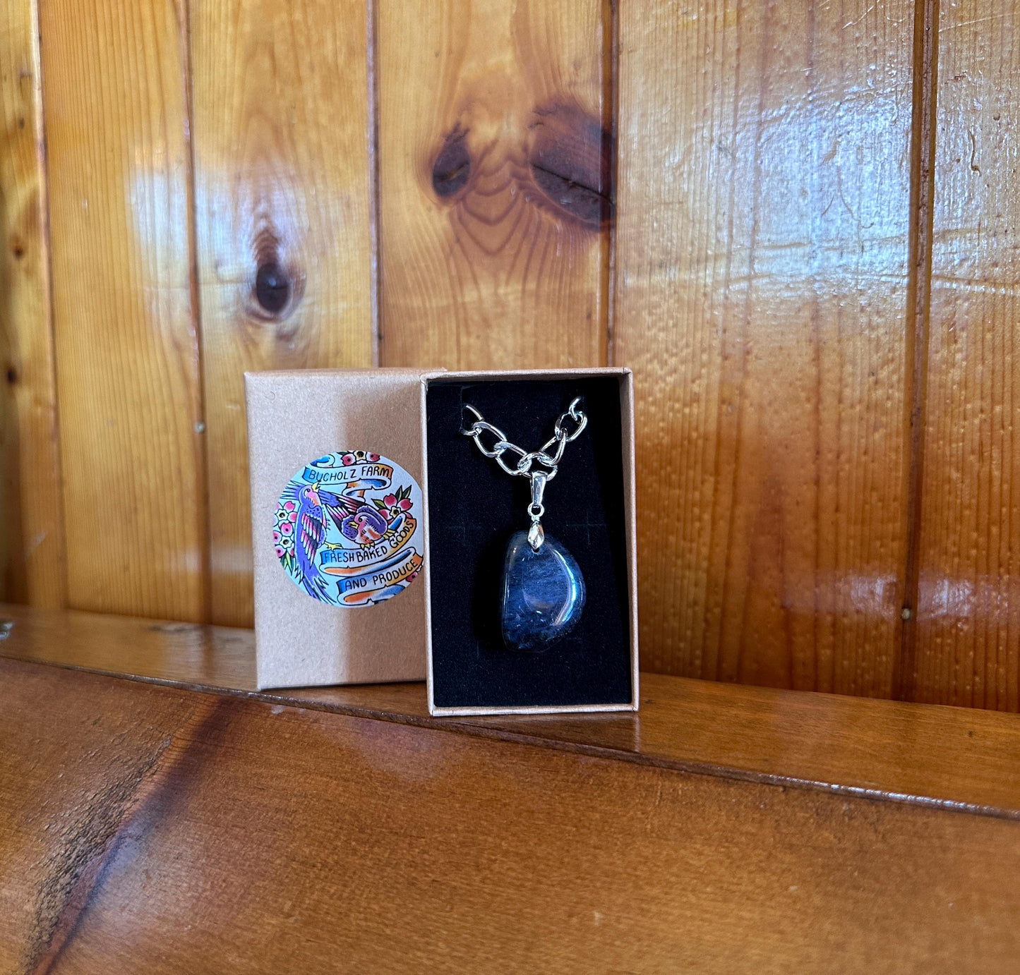 Dumortierite Curb Chain Necklace