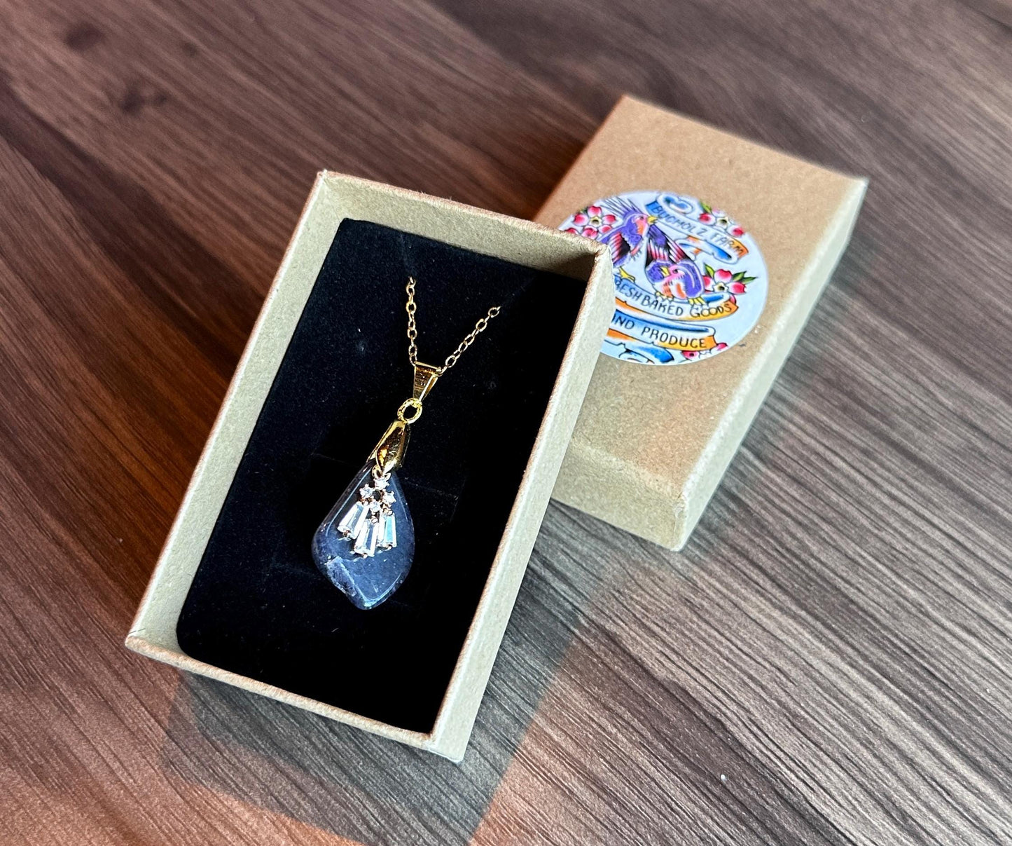 Adorned Sodalite Necklace