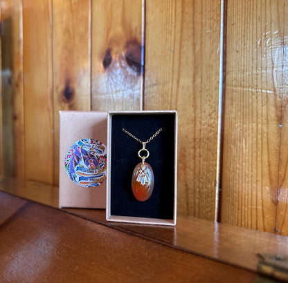Carnelian Agate Creativity Necklace