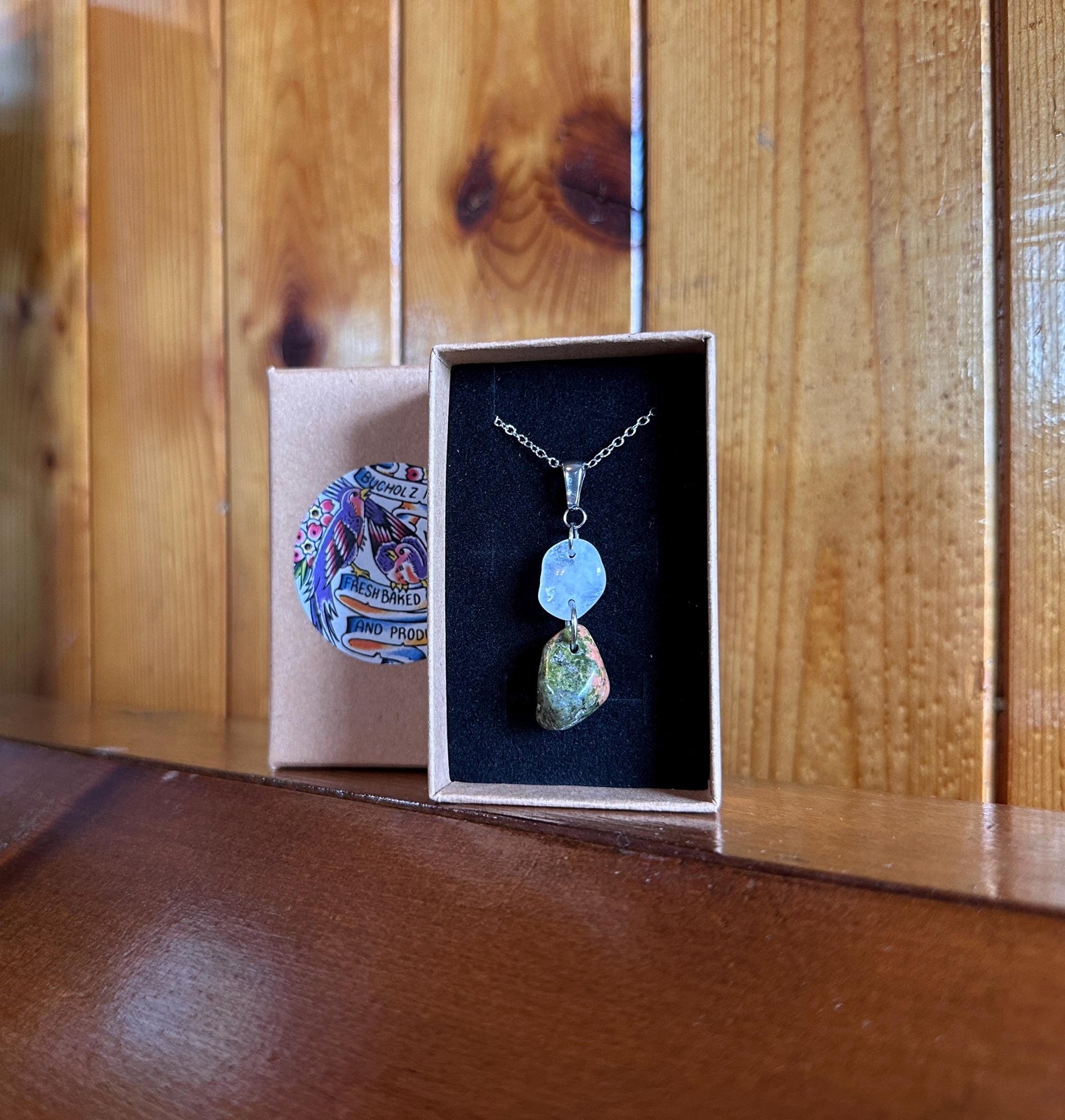 Milky Quartz & Unakite Necklace