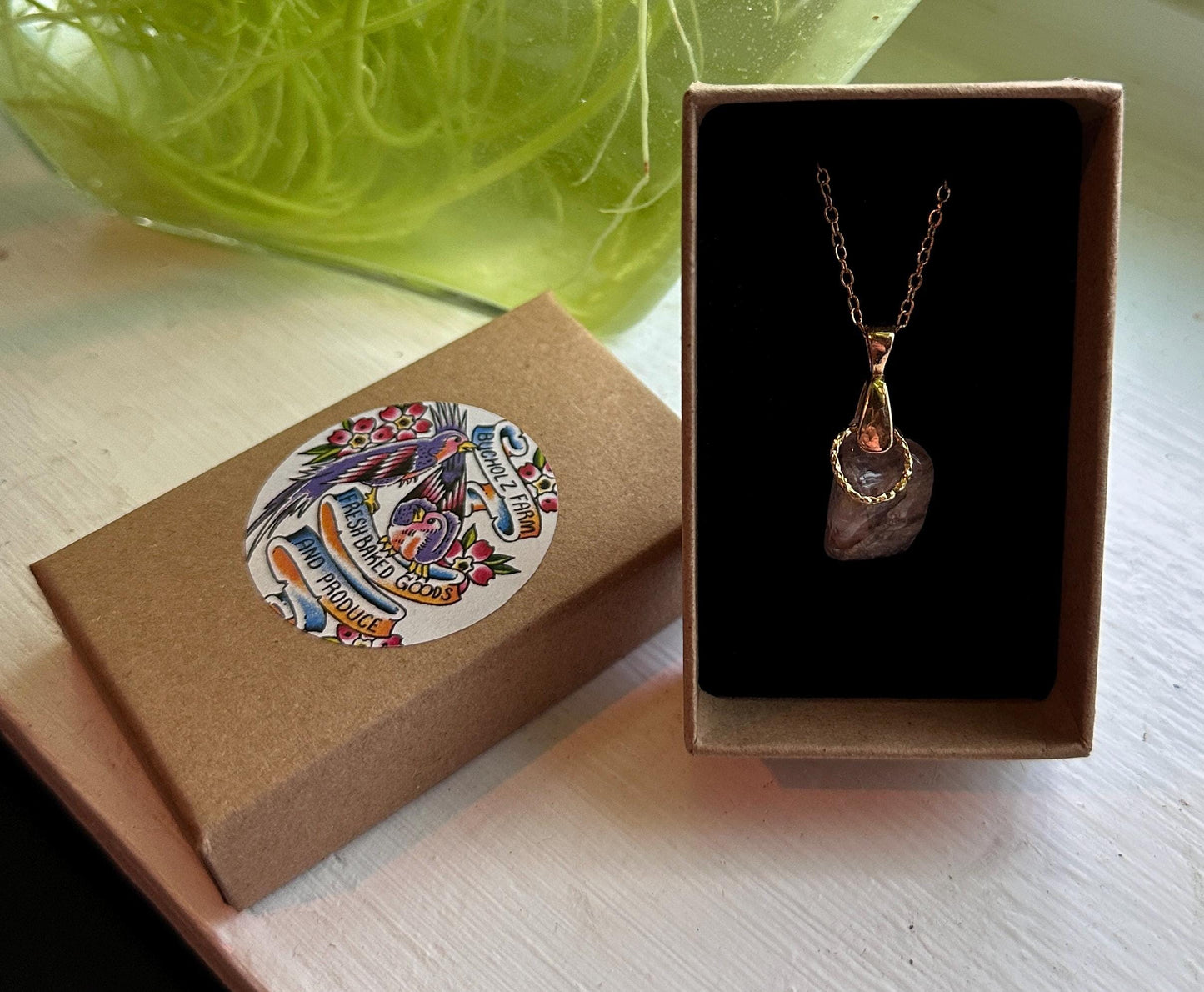 Red Rutilated Quartz Necklace
