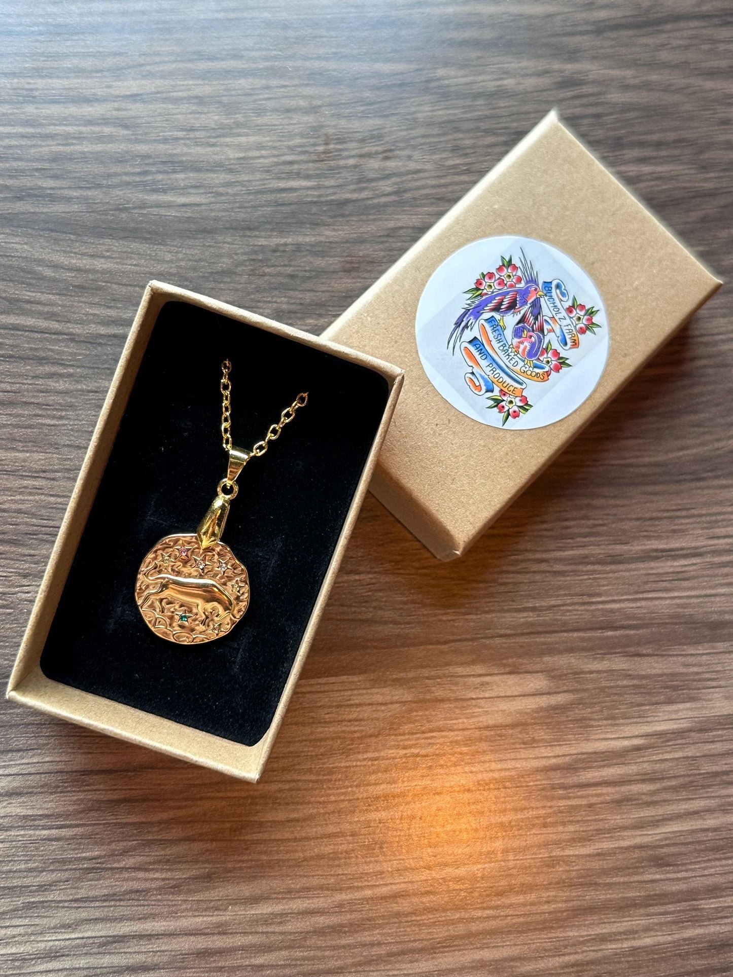 Taurus Zodiac Pendant Necklace