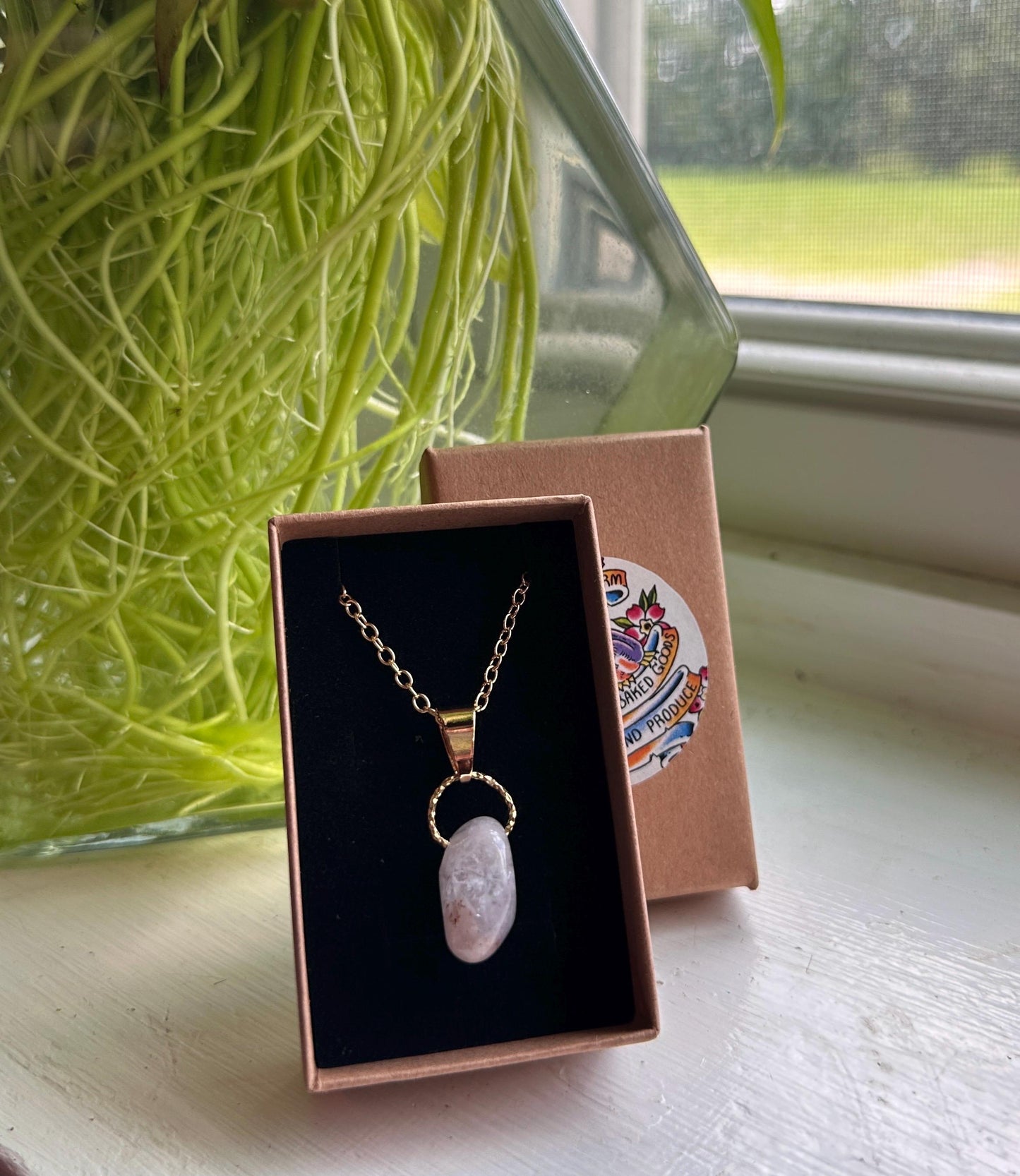 Pink Amethyst Necklace