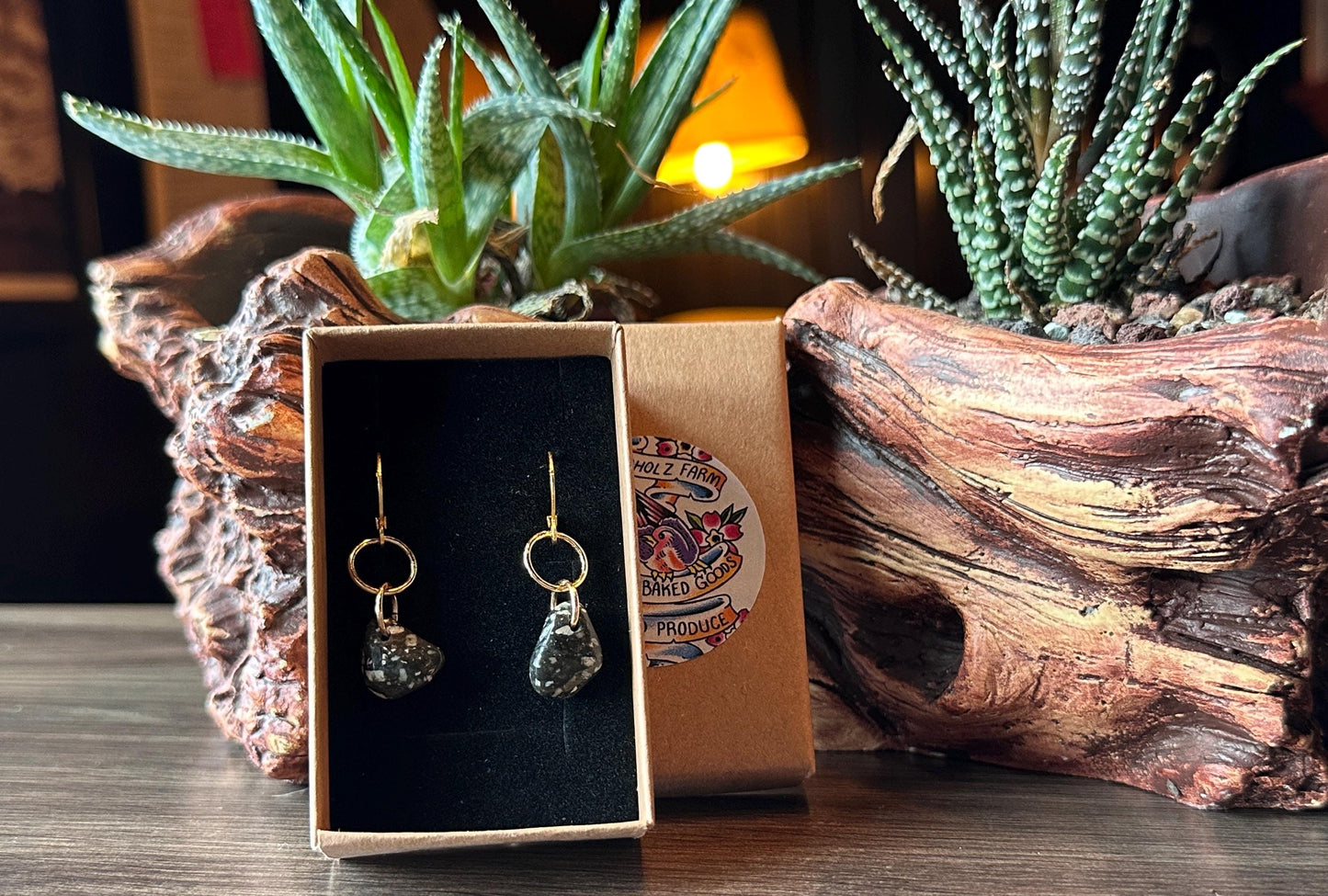 Dalmatian Jasper Earrings